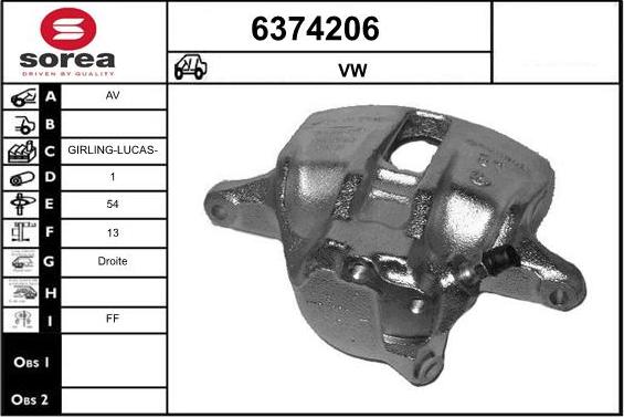 STARTCAR 6374206 - Гальмівний супорт avtolavka.club