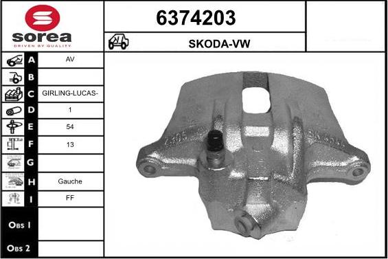 STARTCAR 6374203 - Гальмівний супорт avtolavka.club