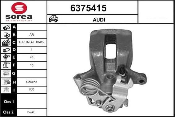 STARTCAR 6375415 - Гальмівний супорт avtolavka.club