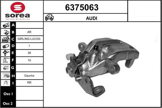 STARTCAR 6375063 - Гальмівний супорт avtolavka.club