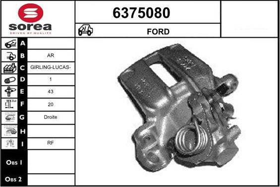 STARTCAR 6375080 - Гальмівний супорт avtolavka.club