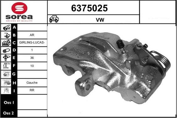 STARTCAR 6375025 - Гальмівний супорт avtolavka.club