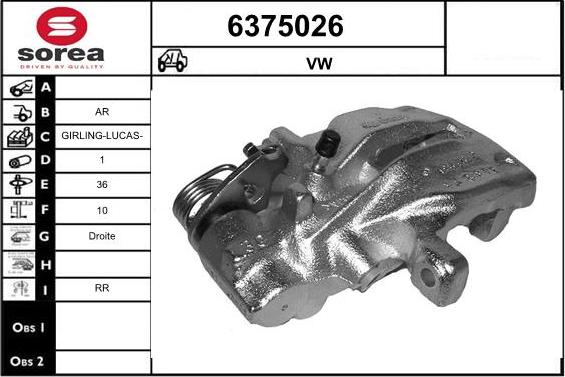 STARTCAR 6375026 - Гальмівний супорт avtolavka.club