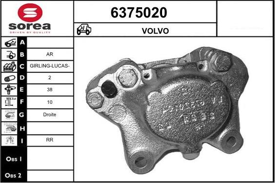 STARTCAR 6375020 - Гальмівний супорт avtolavka.club