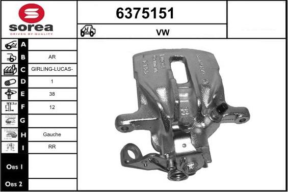 STARTCAR 6375151 - Гальмівний супорт avtolavka.club