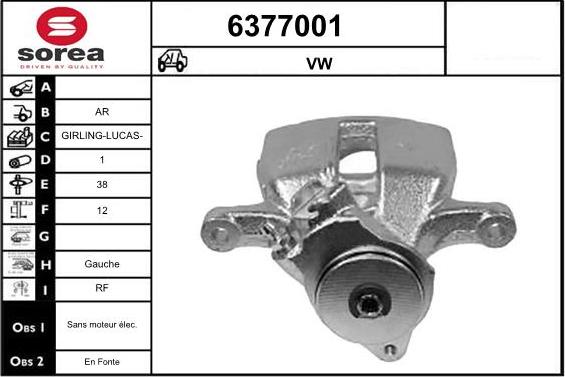 STARTCAR 6377001 - Гальмівний супорт avtolavka.club