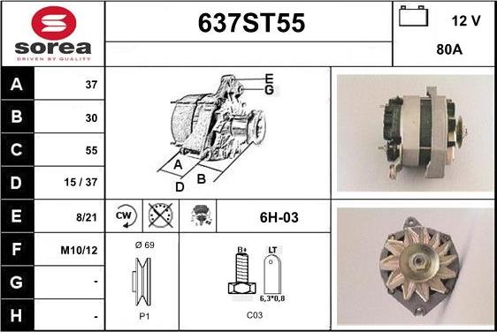 STARTCAR 637ST55 - Генератор avtolavka.club