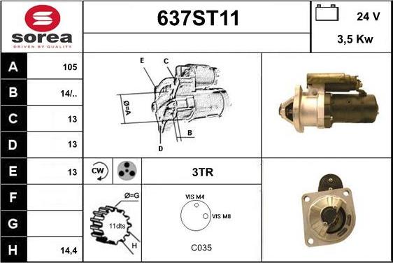 STARTCAR 637ST11 - Стартер avtolavka.club