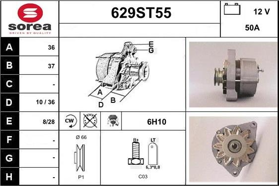 STARTCAR 629ST55 - Генератор avtolavka.club