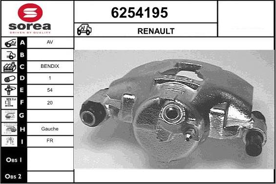 STARTCAR 6254195 - Гальмівний супорт avtolavka.club