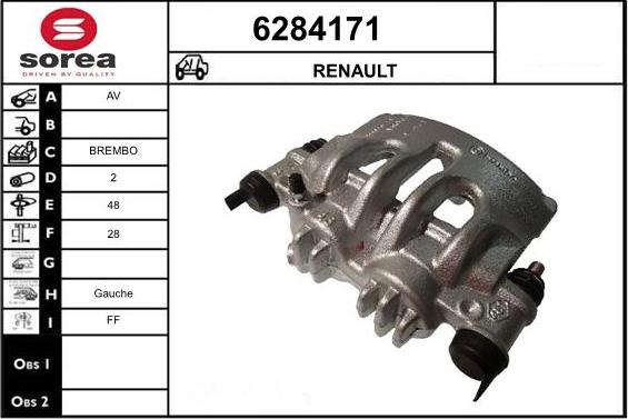 STARTCAR 6284171 - Гальмівний супорт avtolavka.club