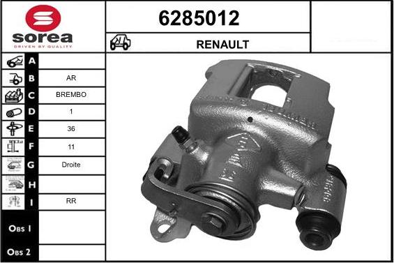 STARTCAR 6285012 - Гальмівний супорт avtolavka.club