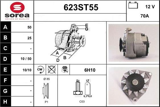 STARTCAR 623ST55 - Генератор avtolavka.club