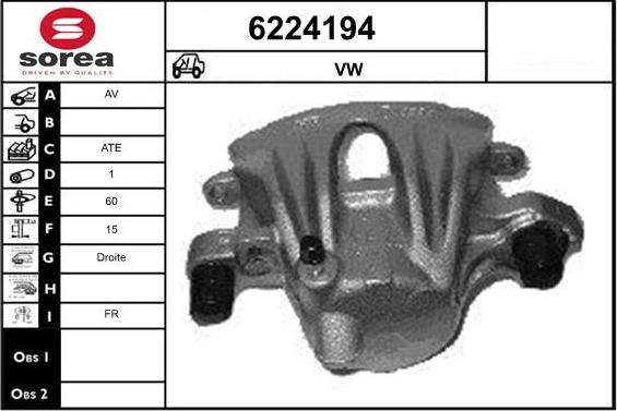 STARTCAR 6224194 - Гальмівний супорт avtolavka.club