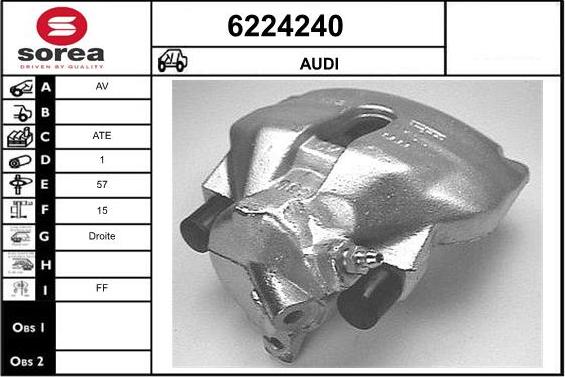 STARTCAR 6224240 - Гальмівний супорт avtolavka.club