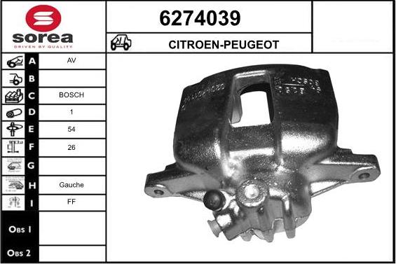 STARTCAR 6274039 - Гальмівний супорт avtolavka.club