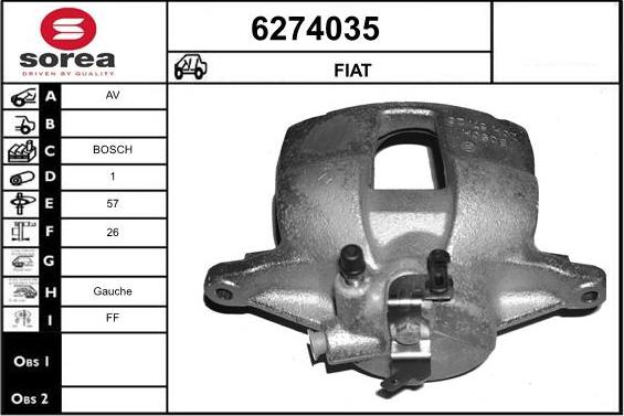 STARTCAR 6274035 - Гальмівний супорт avtolavka.club