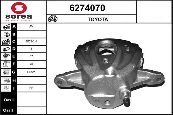 STARTCAR 6274070 - Гальмівний супорт avtolavka.club