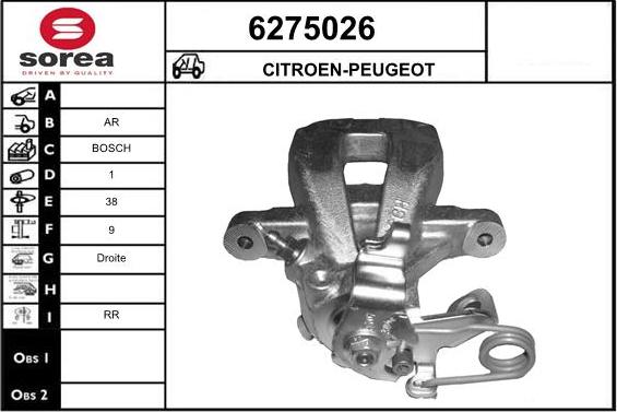 STARTCAR 6275026 - Гальмівний супорт avtolavka.club