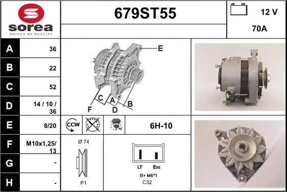 STARTCAR 679ST55 - Генератор avtolavka.club