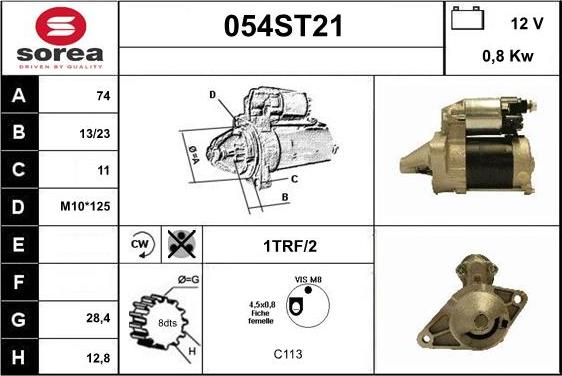 STARTCAR 054ST21 - Стартер avtolavka.club