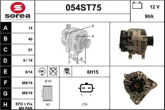 STARTCAR 054ST75 - Генератор avtolavka.club