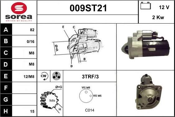 STARTCAR 009ST21 - Стартер avtolavka.club