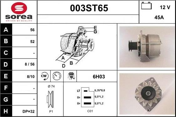 STARTCAR 003ST65 - Генератор avtolavka.club