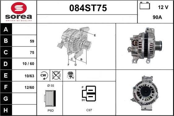 STARTCAR 084ST75 - Генератор avtolavka.club