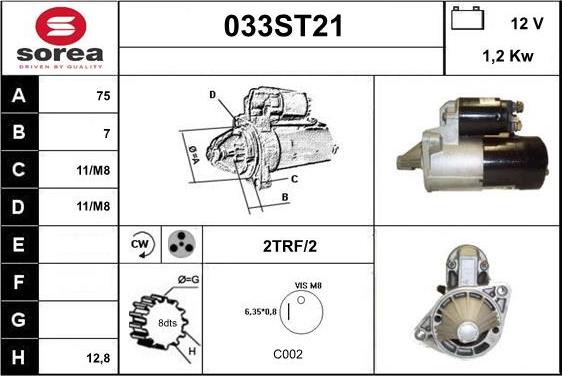 STARTCAR 033ST21 - Стартер avtolavka.club