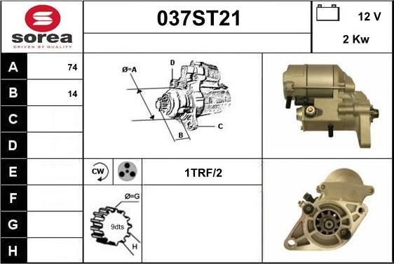 STARTCAR 037ST21 - Стартер avtolavka.club