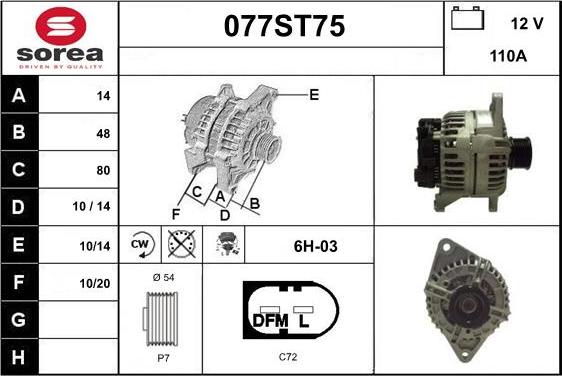 STARTCAR 077ST75 - Генератор avtolavka.club