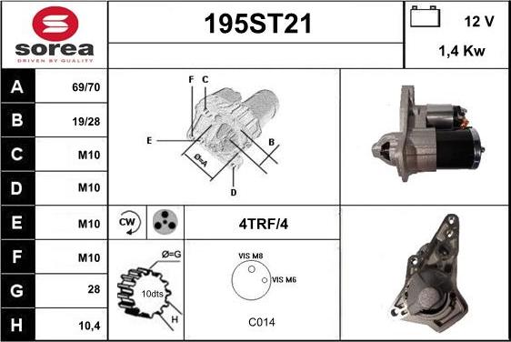 STARTCAR 195ST21 - Стартер avtolavka.club