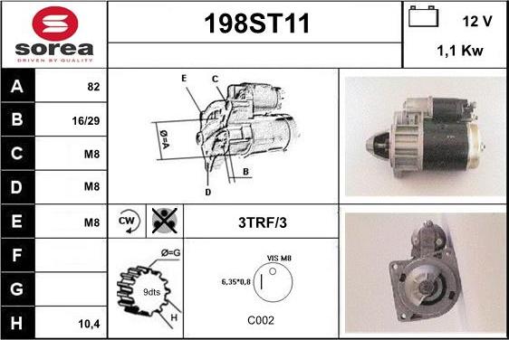 STARTCAR 198ST11 - Стартер avtolavka.club