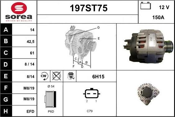 STARTCAR 197ST75 - Генератор avtolavka.club