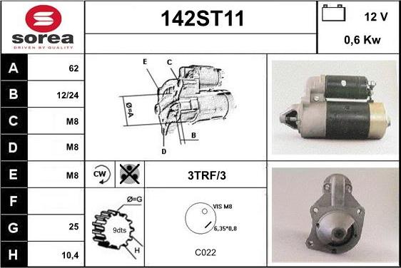 STARTCAR 142ST11 - Стартер avtolavka.club