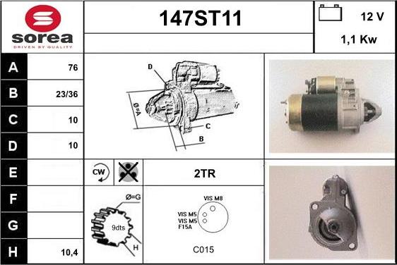 STARTCAR 147ST11 - Стартер avtolavka.club