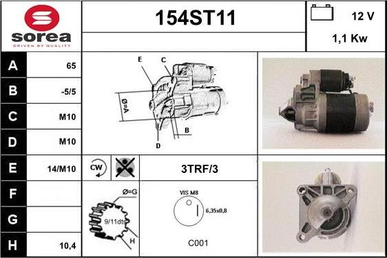 STARTCAR 154ST11 - Стартер avtolavka.club