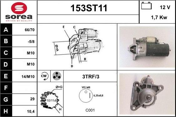 STARTCAR 153ST11 - Стартер avtolavka.club