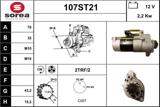 STARTCAR 107ST21 - Стартер avtolavka.club