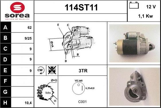 STARTCAR 114ST11 - Стартер avtolavka.club