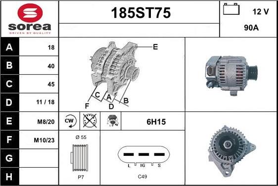 STARTCAR 185ST75 - Генератор avtolavka.club