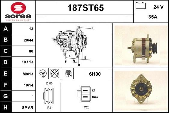 STARTCAR 187ST65 - Генератор avtolavka.club