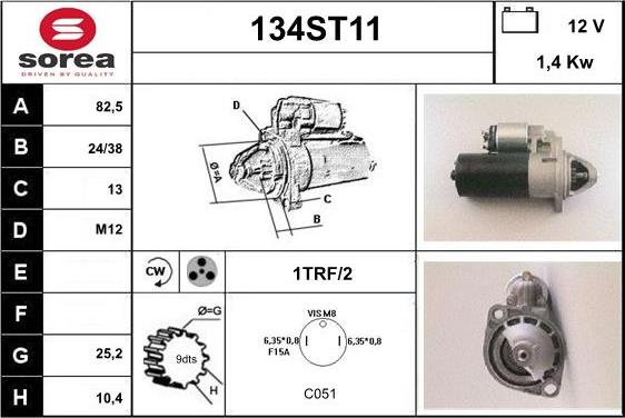 STARTCAR 134ST11 - Стартер avtolavka.club