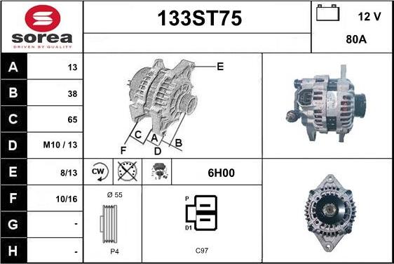 STARTCAR 133ST75 - Генератор avtolavka.club