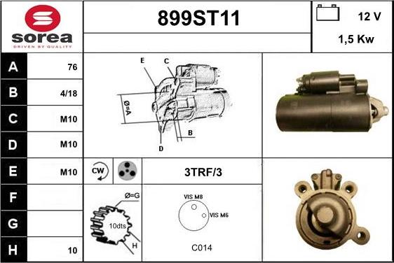 STARTCAR 899ST11 - Стартер avtolavka.club