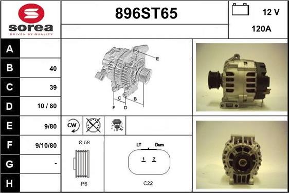 STARTCAR 896ST65 - Генератор avtolavka.club