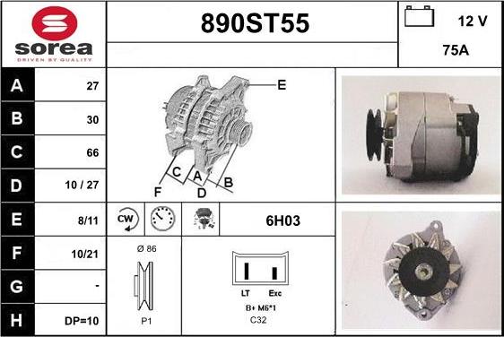 STARTCAR 890ST55 - Генератор avtolavka.club