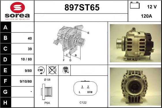 STARTCAR 897ST65 - Генератор avtolavka.club