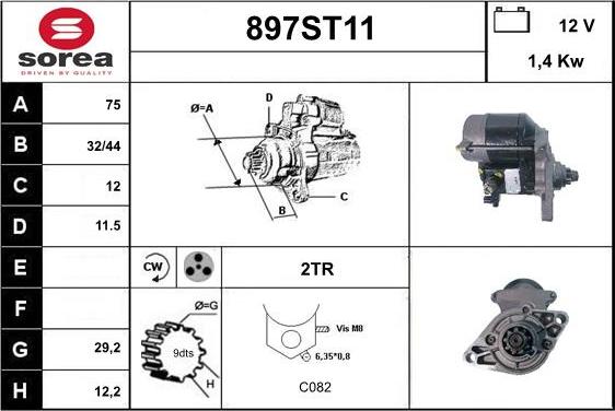 STARTCAR 897ST11 - Стартер avtolavka.club